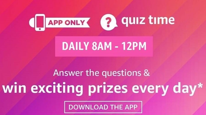 amazon quiz answers daily