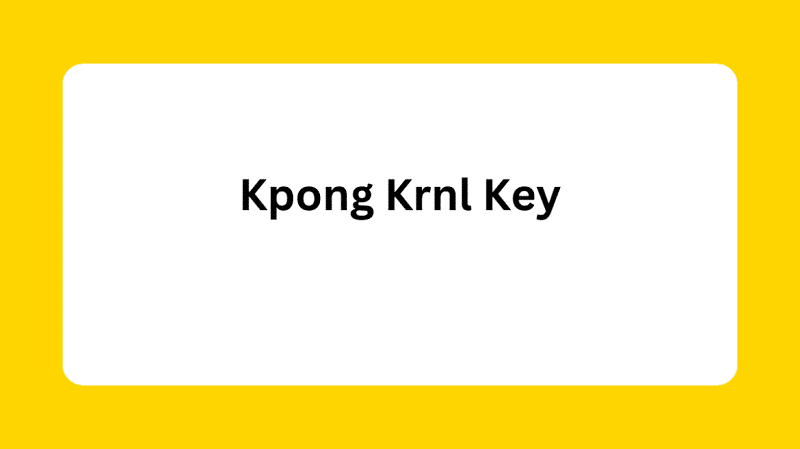 kpong krnl key