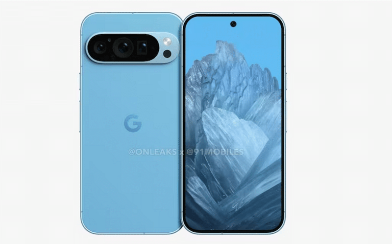 Google Pixel 9 with triple cameras and sleek design